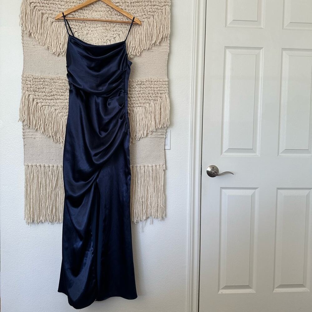 Birdy Grey Lydia Shiny Satin Maxi Dress